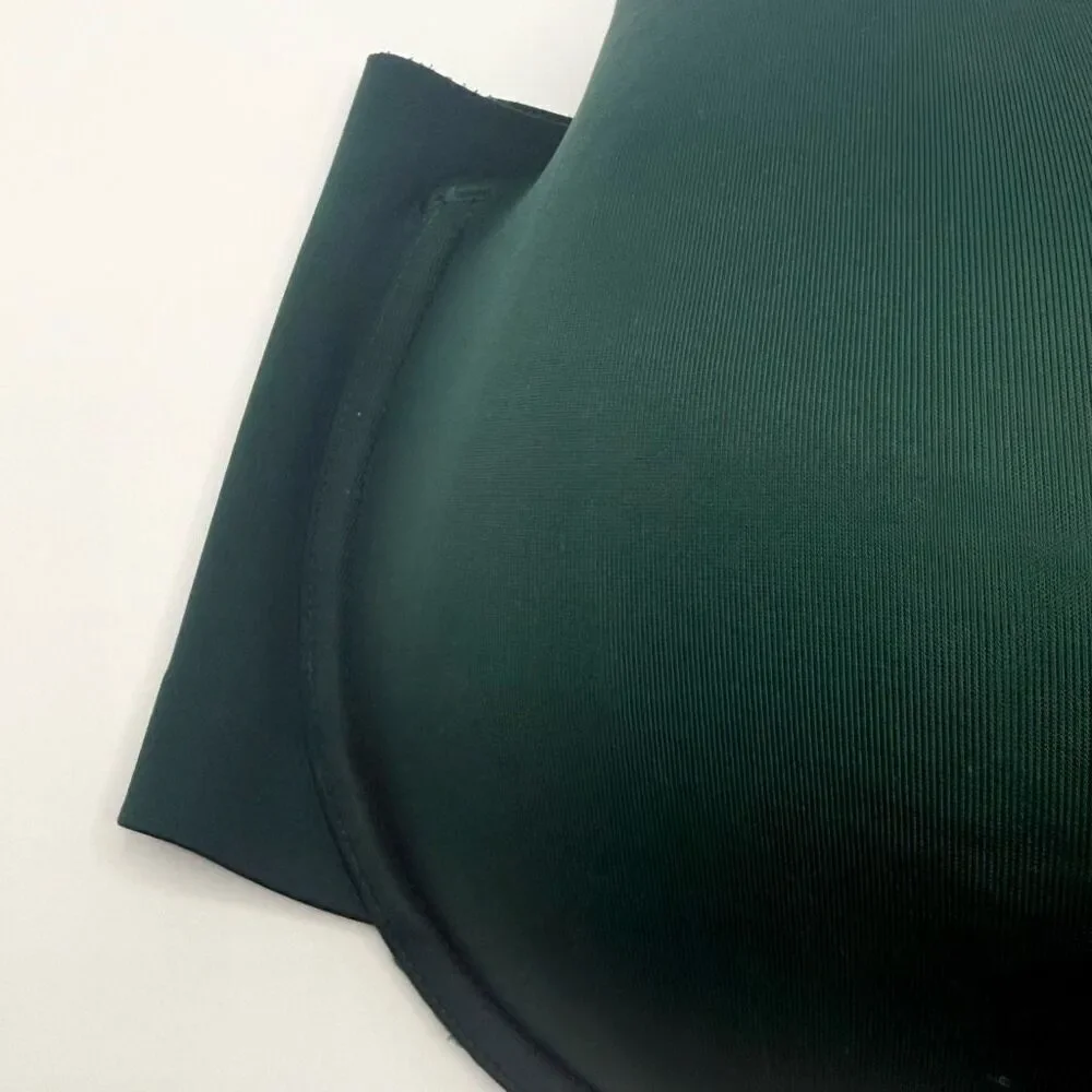 Cacique Lightly Lined Full Coverage Forest Green Adjustable Straps Bra - US 44G